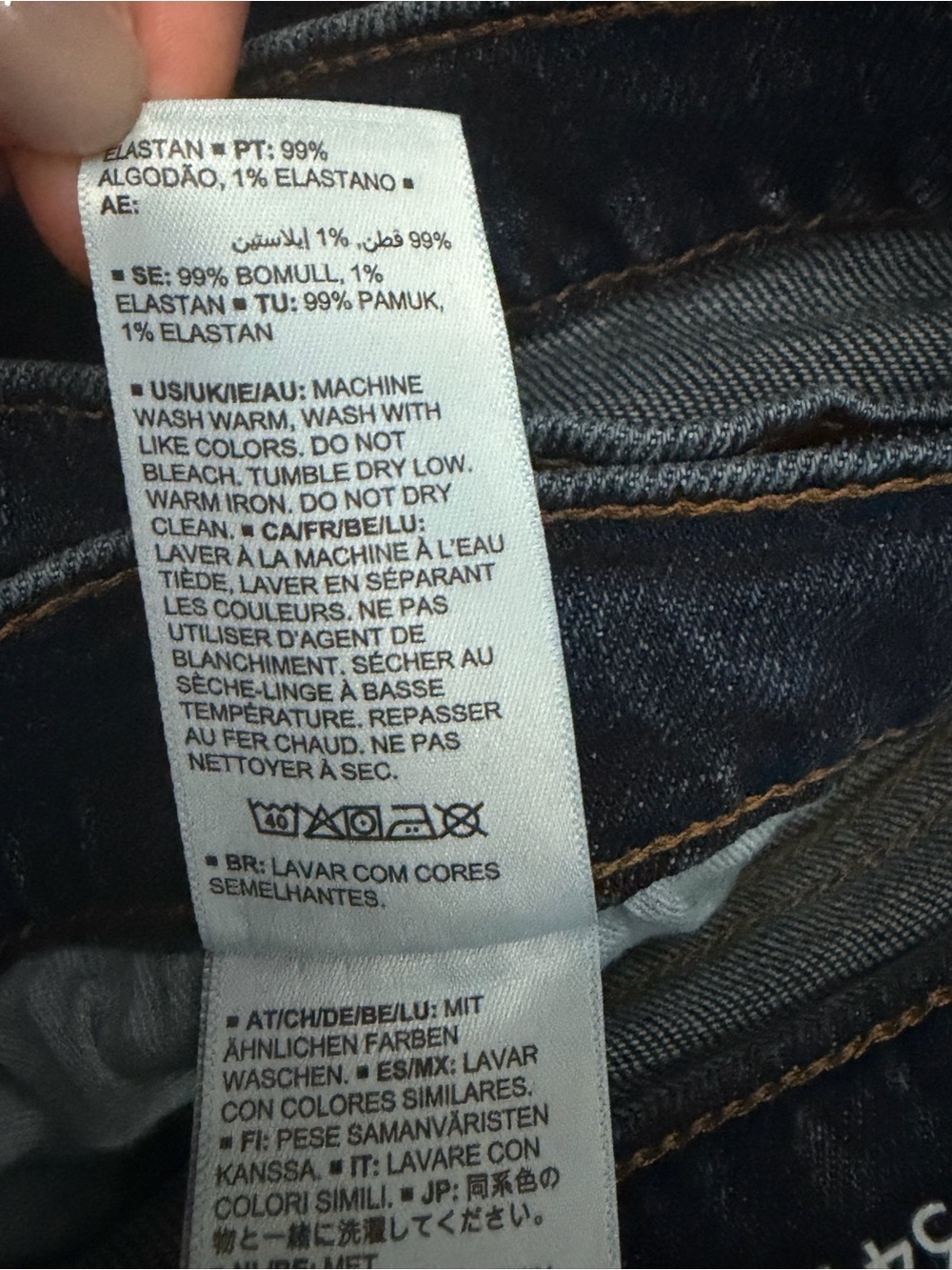 Essentials Men’s Indigo Slim Straight Jeans - Picture 10 of 11